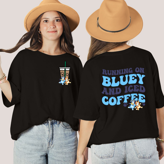 Running on Bluey Mom Tee