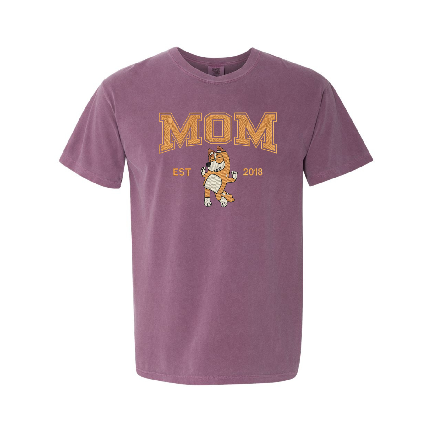 Embroidered Bluey Mom Tee