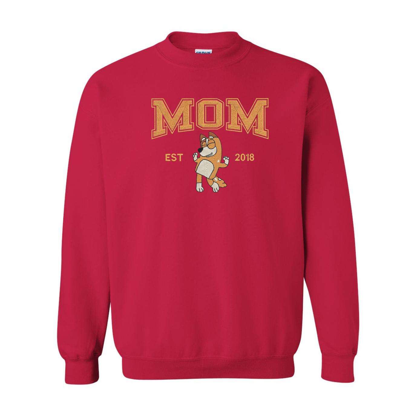 Embroidered Bluey Mom Crew