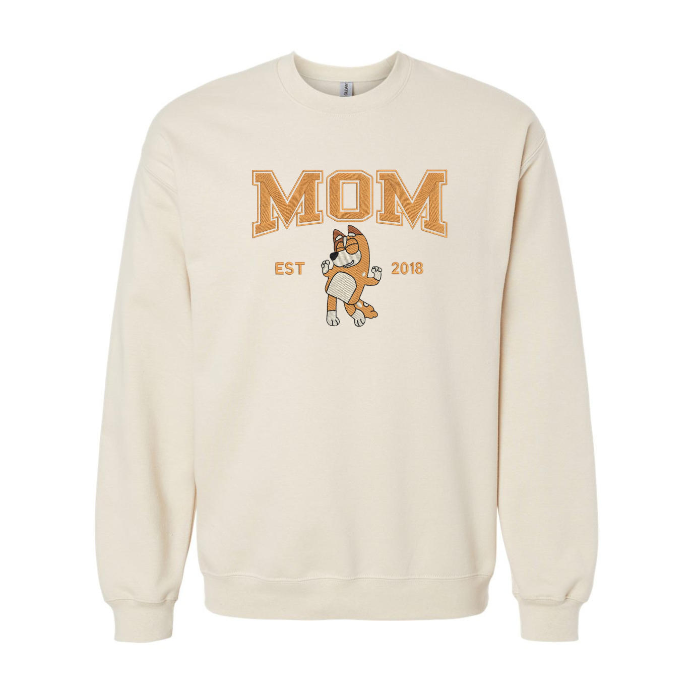 Embroidered Bluey Mom Crew