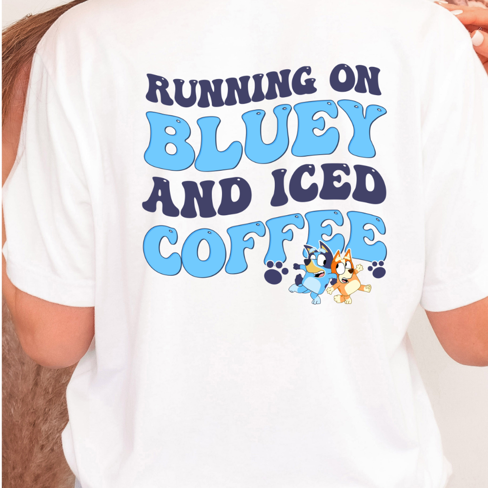 Running on Bluey Mom Tee