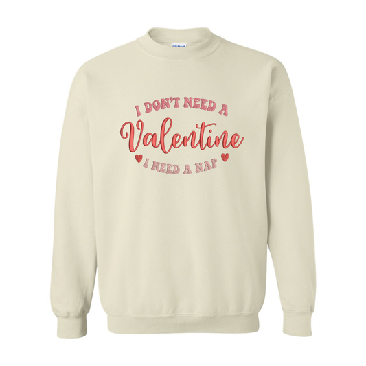 I Need A Nap Embroidered