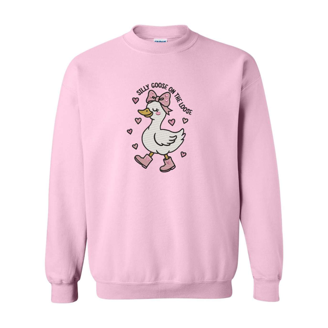 Silly Goose On The Loose Embroidered