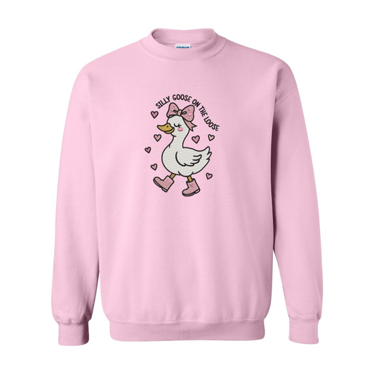 Silly Goose On The Loose Embroidered